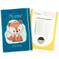 Preview: U-Heft Hülle personalisiert mit Fuchs Design
